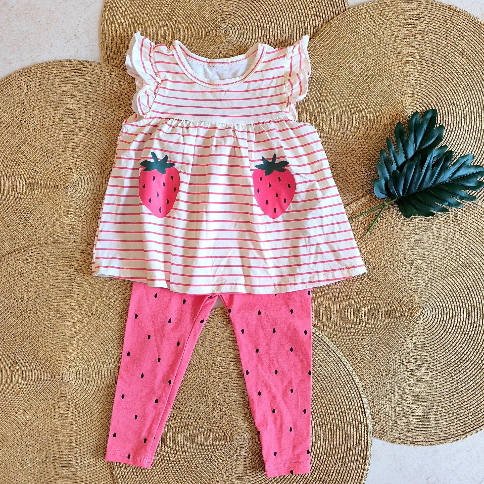 Strawberry Cotton Set (Pant+Top)