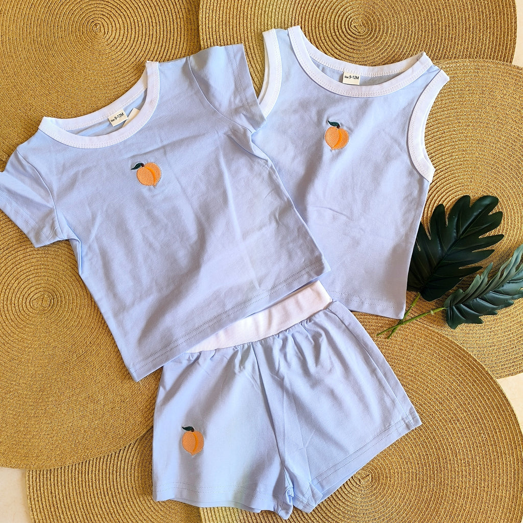 Blue casual set of 3 pieces