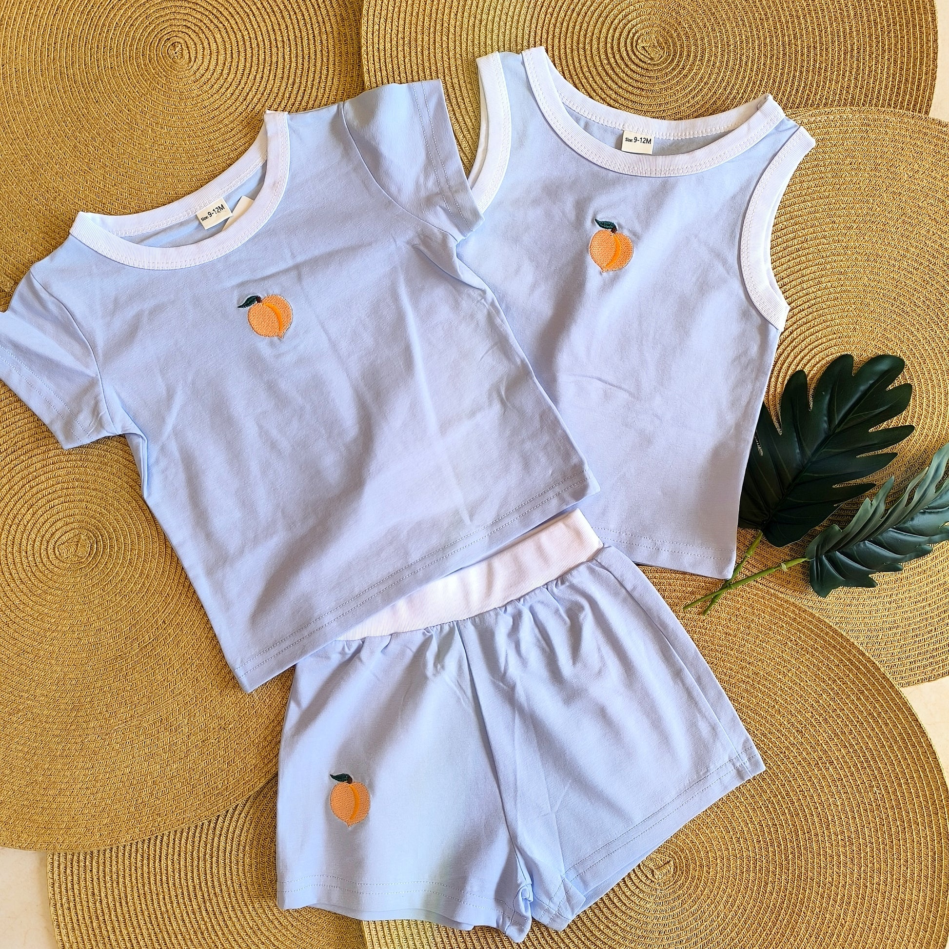 Blue casual set of 3 pieces