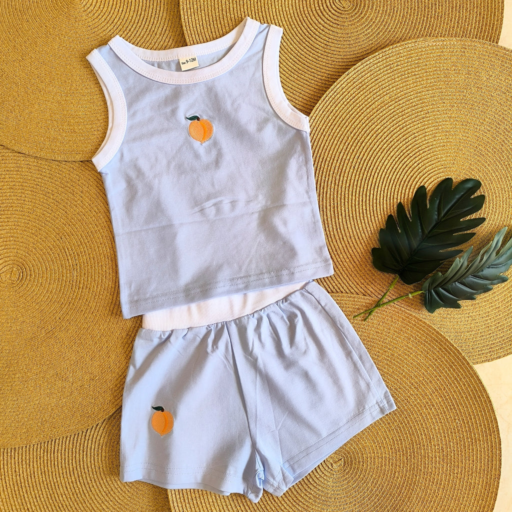 Blue casual set of 3 pieces
